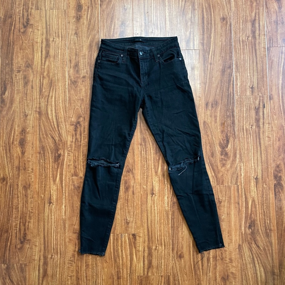 Black Joes Jeans with Knee Rips, Size 25